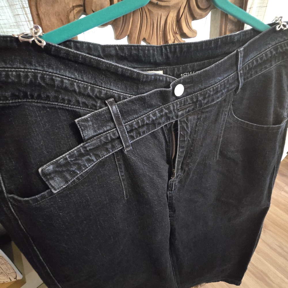 Pilcro Black Denim Skirt